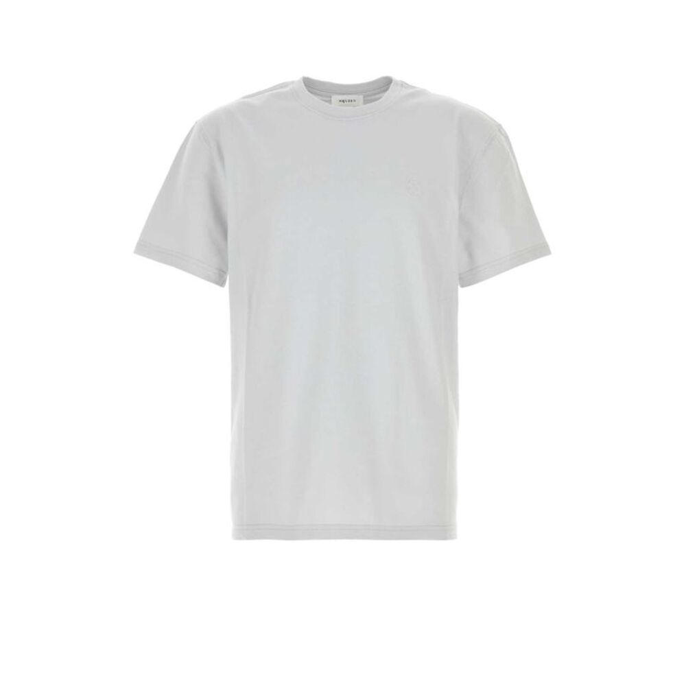Alexander Mcqueen Men Light Grey Cotton T-Shirt